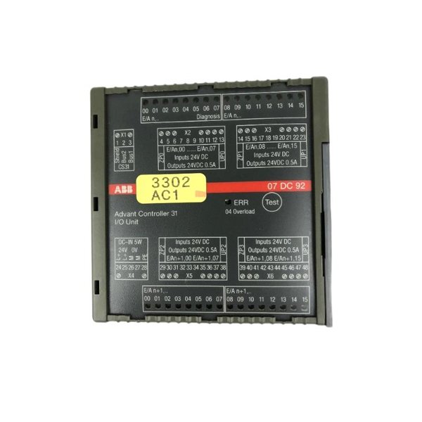ABB 07DC92 GJR5522200R0101 Digital Input/Output Module