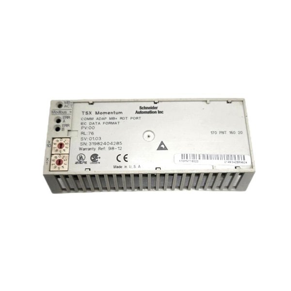 Schneider 170PNT16020 Modbus Plus Communication Adaptor