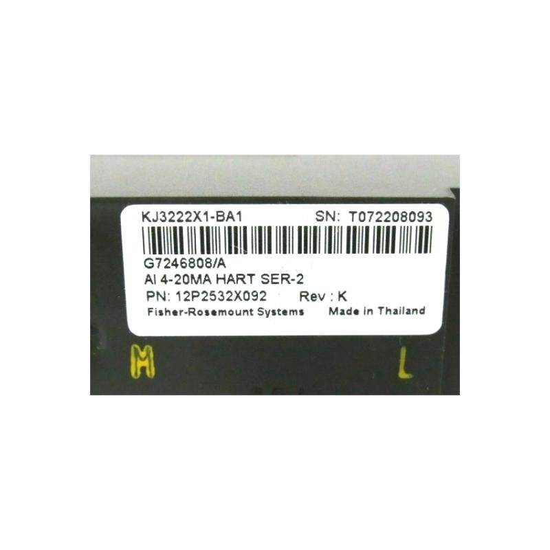 Emerson KJ3222X1-BA1 12P2532X092 Analog Input Module
