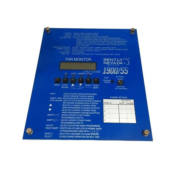 Bently Nevada 1900/55-01-02-01-01 Fan Monitor