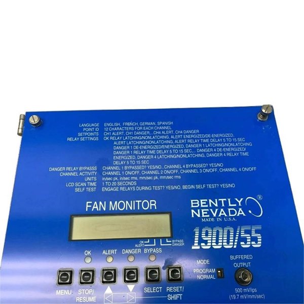 Bently Nevada 1900/55-02-01-01-00 Fan Monitor