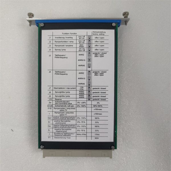 Rexroth R901002090 VT-VSPA2-1-20/V0/T1 Multifunctional Valve Amplifier Card