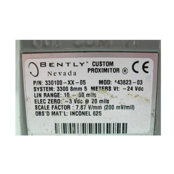 Bently Nevada 330100-XX-05 143823-03 3300 Proximitor Sensor