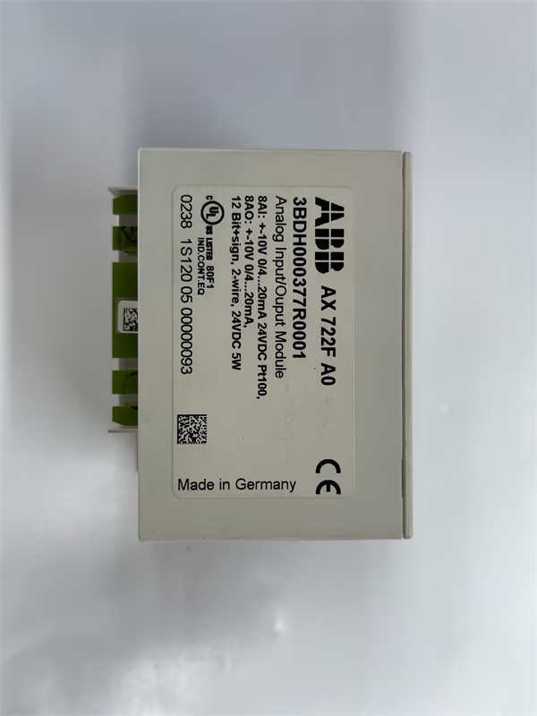 ABB AX722F 3BDH000377R0001 Analog Input/Output Module