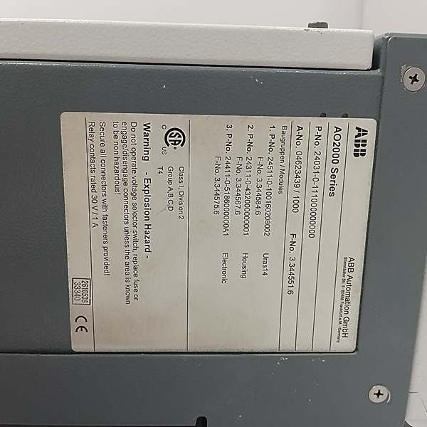 ABB AO2040 4-Channel Analog Output Module