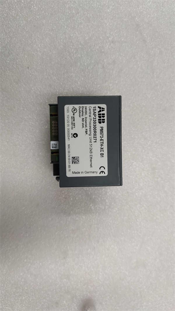 ABB PM573-ETH 1SAP130300R0271 High-performance PLC CPU with Ethernet