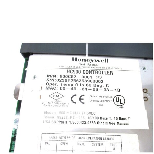 Honeywell 900C52-0001 CPU Controller Module