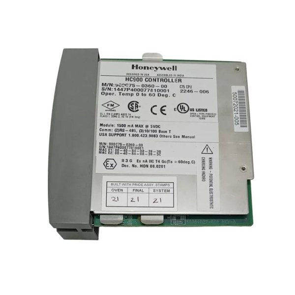 Honeywell 900C75-0360-00 HC900 C75 Redundant Controller CPU