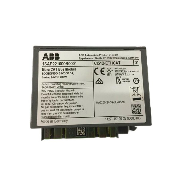 ABB CI512-ETHCAT 1SAP221000R0001 S500 Interface Module