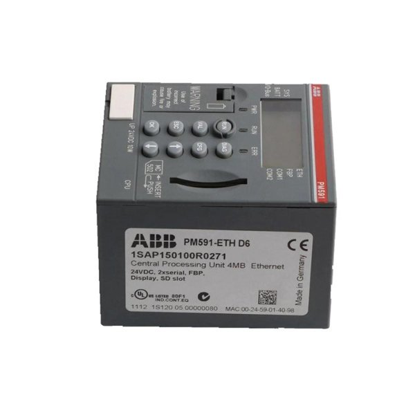 ABB PM591-ETH 1SAP150100R0271 CPU Programmable Logic Controller