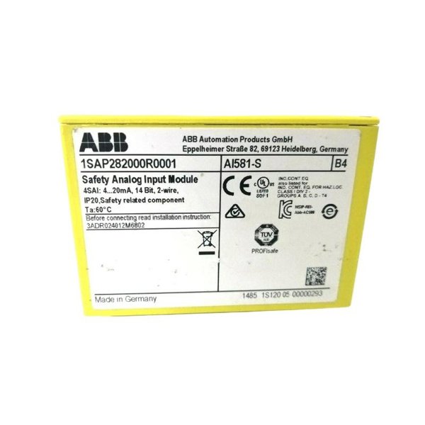 ABB AI581-S 1SAP282000R0001 Safety Analog Input Modules
