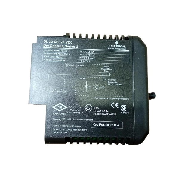 Emerson VE4001S2T2B5 Discrete Input Module with 40-Pin Terminal Block