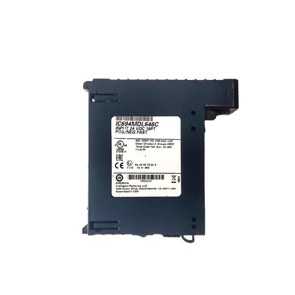 General Electric IC694MDL646C 24 VDC 16-point positive/negative logic Input Module