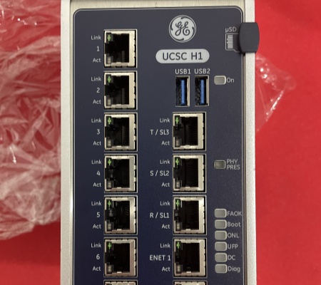 General Electric IS420UCECH1B UCSCH1 CONTROLLER W/7 RJ45 EXP PORTS