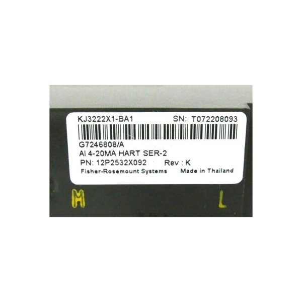 Emerson 12P2532X092 KJ3222X1-BA1 Analog Input Module