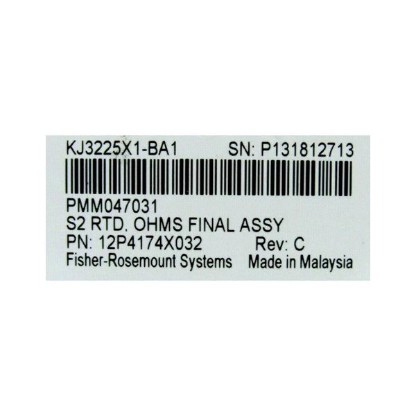 Emerson KJ3225X1-BA1 12P4174X032 Resistance Input Card
