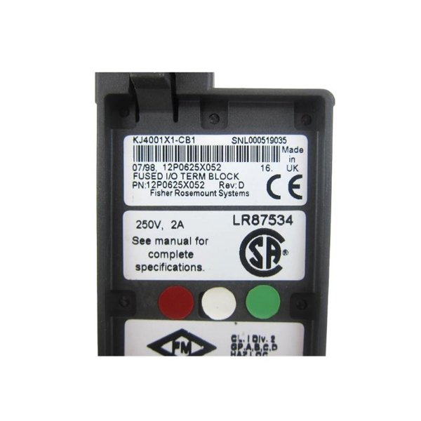 Emerson KJ4001X1-CB1 12P0625X052 I/O Terminal Block