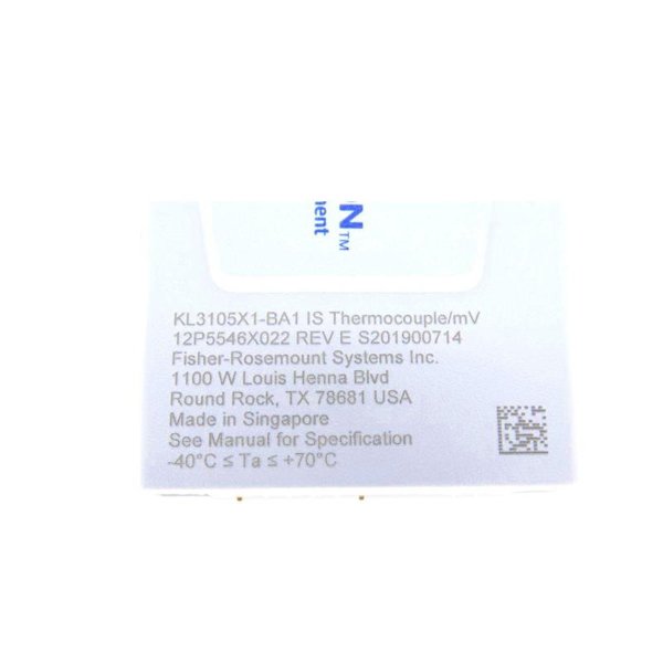 Emerson KL3105X1-BA1 Thermocouple/mV CHARM Module