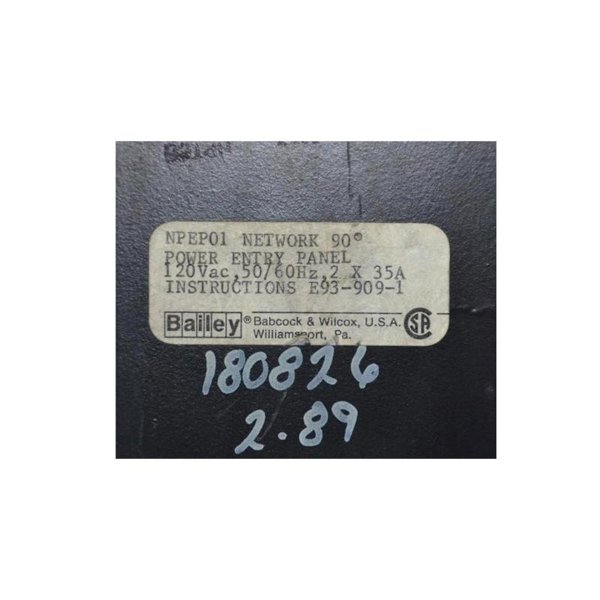 ABB Bailey NPEP01 6632094A1 Power Entry Panel