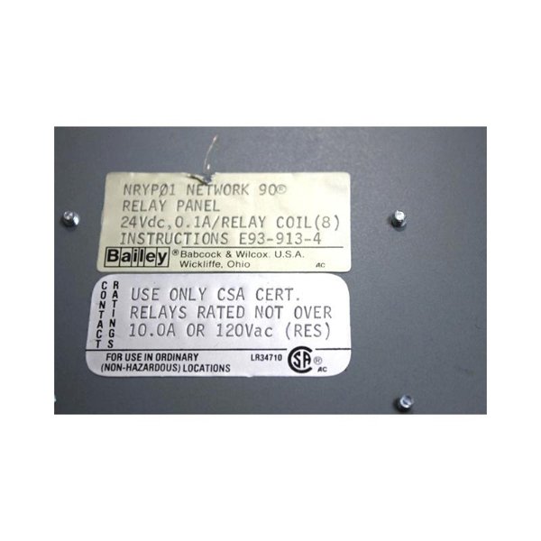ABB Bailey NRYP01 Relay Panel