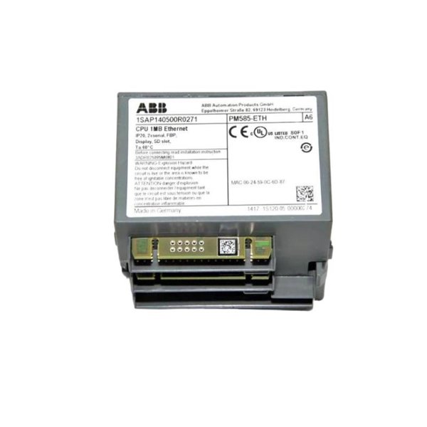ABB PM585-ETH 1SAP140500R0271 CPU Programmable Logic Controller