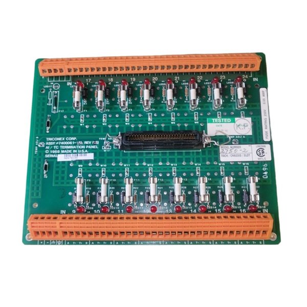 Triconex 2750-2 7400061-210 Terminal Panel