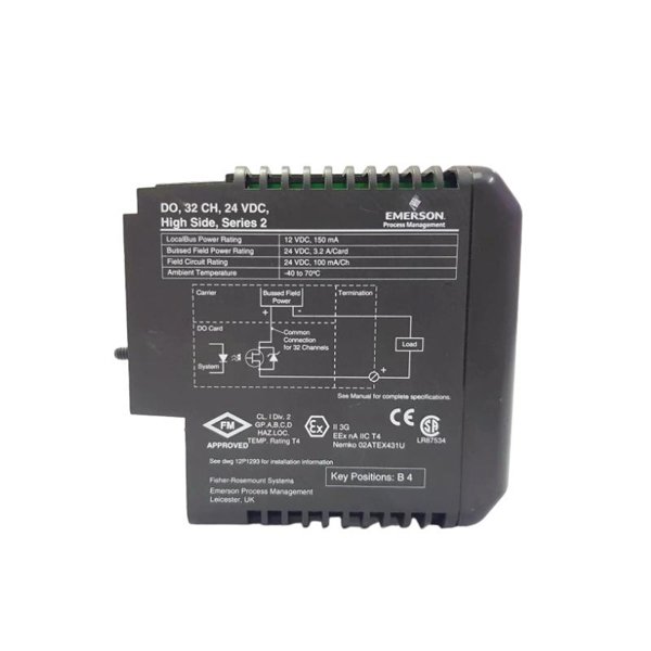 Emerson VE4002S1T2B5 KJ4001X1-CB1+KJ3204X1-BA1 Output Module With Terminal Blocks