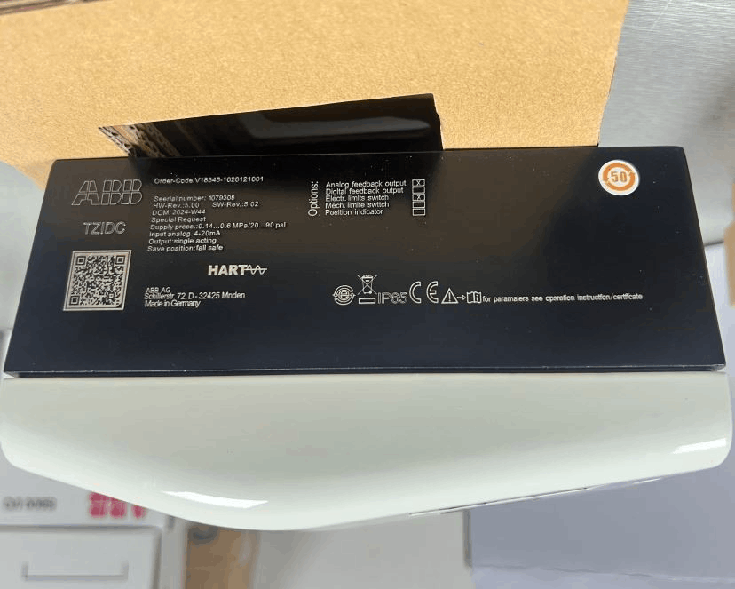 ABB V18345-1020121001 TZIDC Electro-Pneumatic Positioner