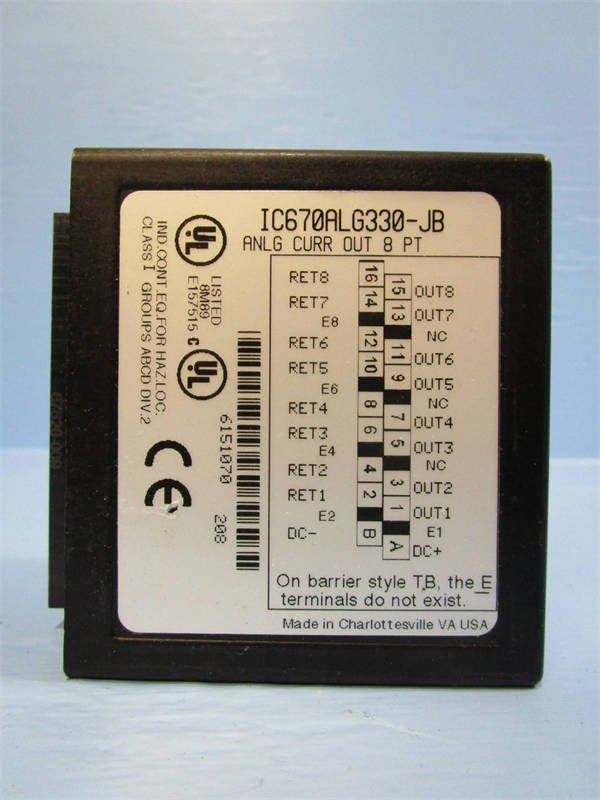 General Electric IC670ALG330JB VersaMax Series Analog Input Module