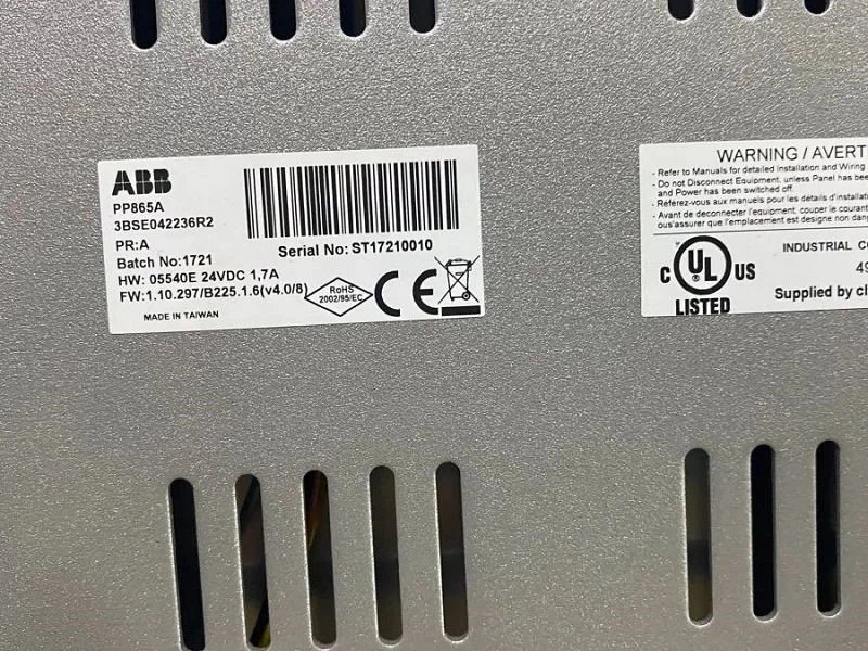ABB PP865A 3BSE042236R2 Panel 800 Operator Panel