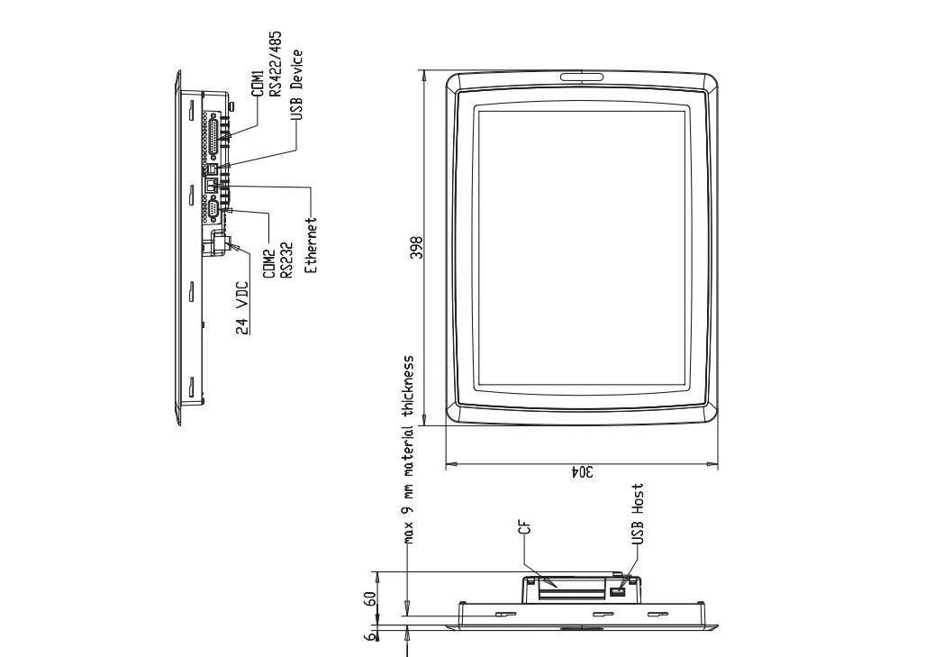 ABB PP865A 3BSE042236R2 Panel 800 Operator Panel