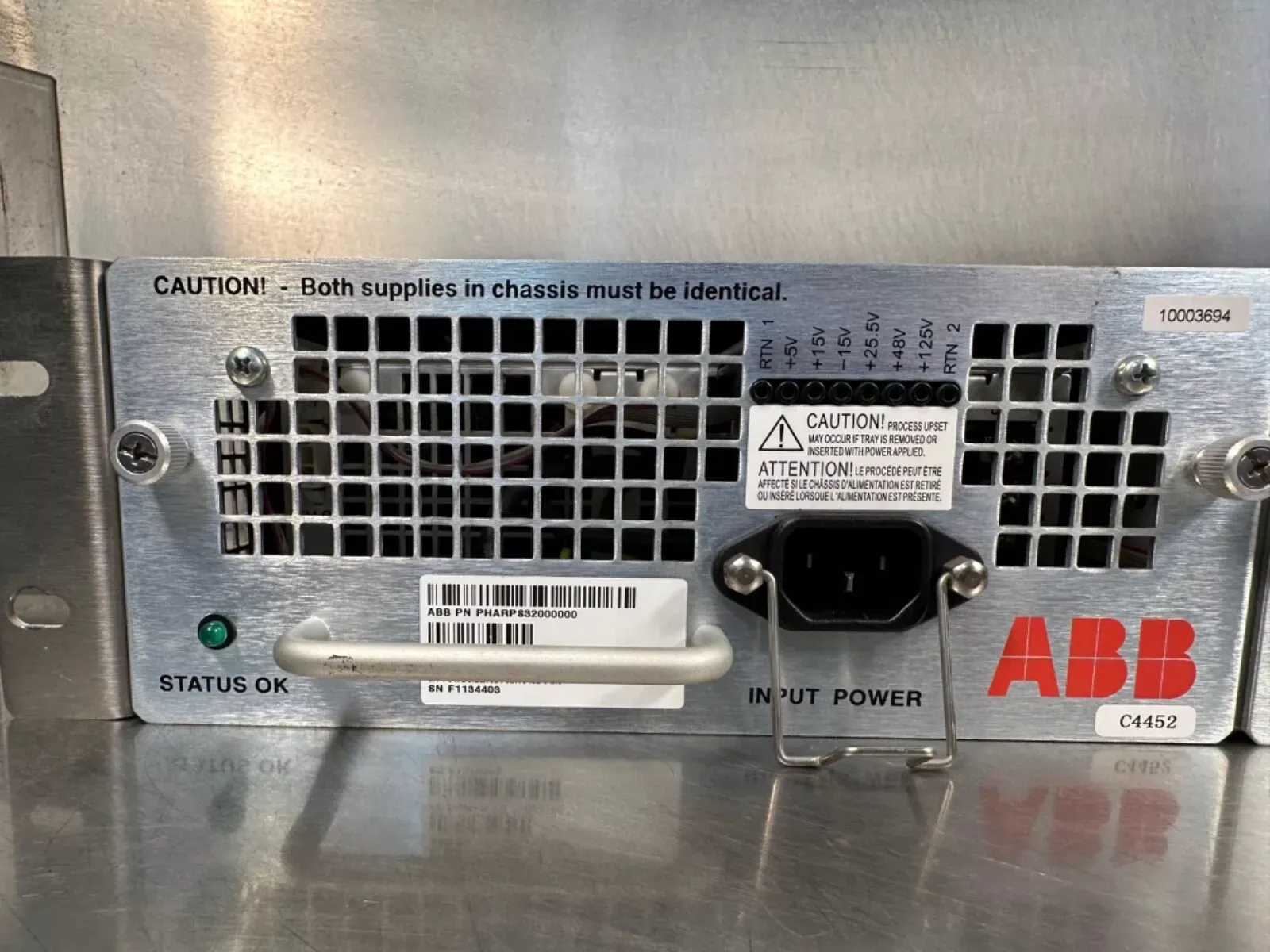 ABB PHARPSCH100000 MPS III Power Supply Chassis
