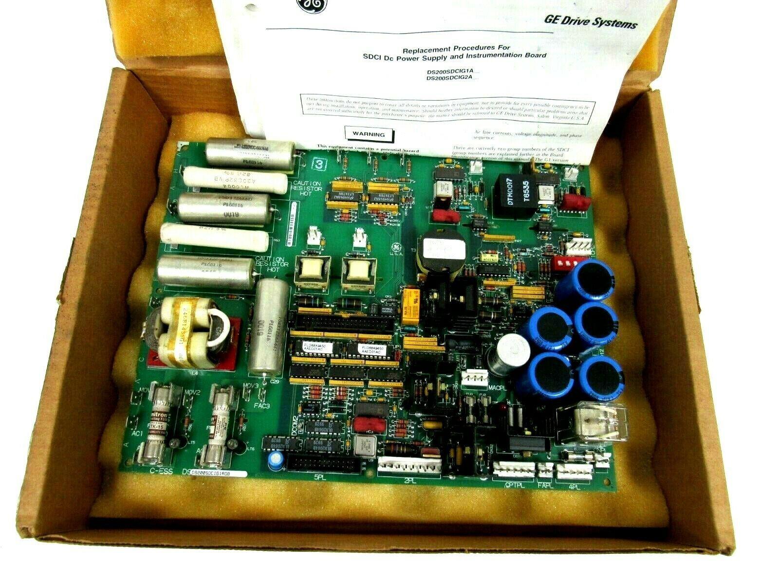 General Electric DS200SDCIG1AHB DC Power Supply and Instrumentation Board