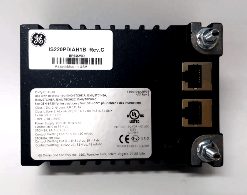 General Electric IS220PDIAH1B 24 Discrete Inputs Board