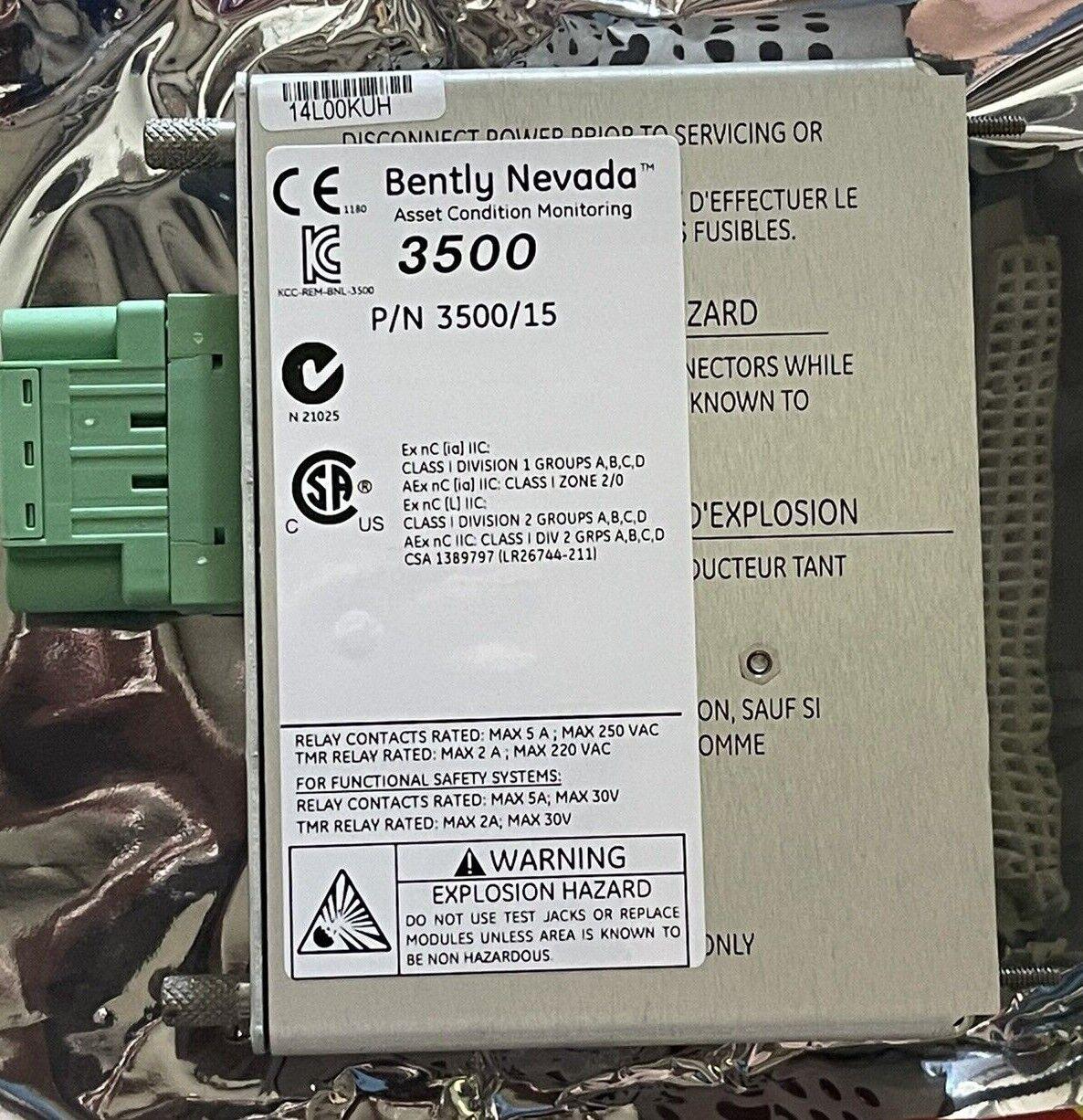 Bently Nevada 3500/15-04-04-00 133300-01 Low Voltage Dc Power Input Module