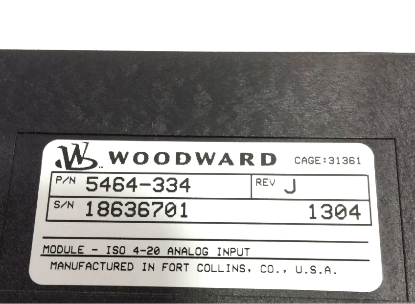 Woodward 5464-334 Isolated 4-20mA Analog Input 8 Channel Module