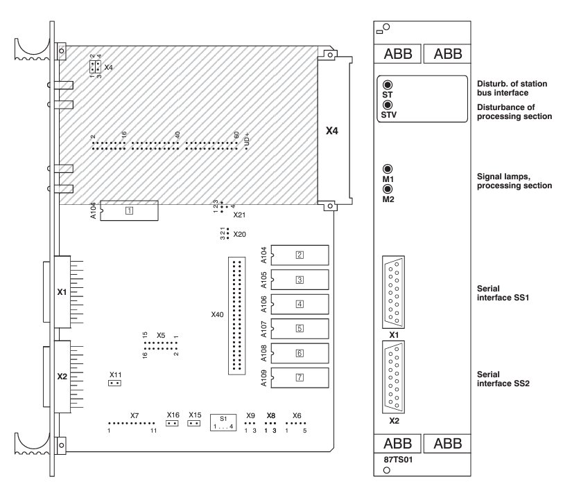 ABB 87TS01K-E GJR2368900R1313 Coupling Module ABB 87TS01K-E GJR2368900R1313 Coupling Module