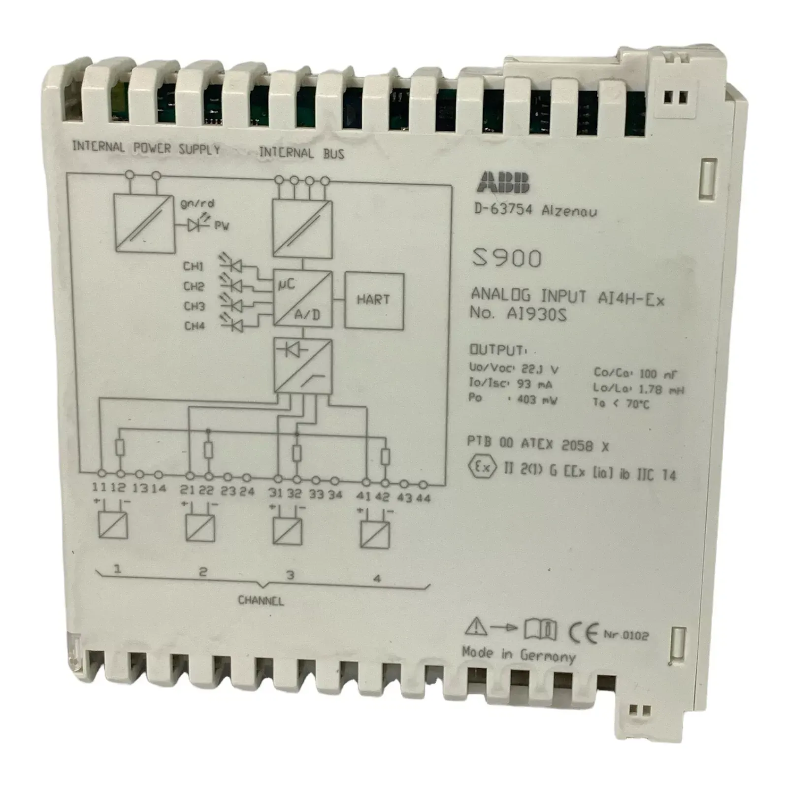 ABB AI930S 3KDE175511L9300 Analog Input Module