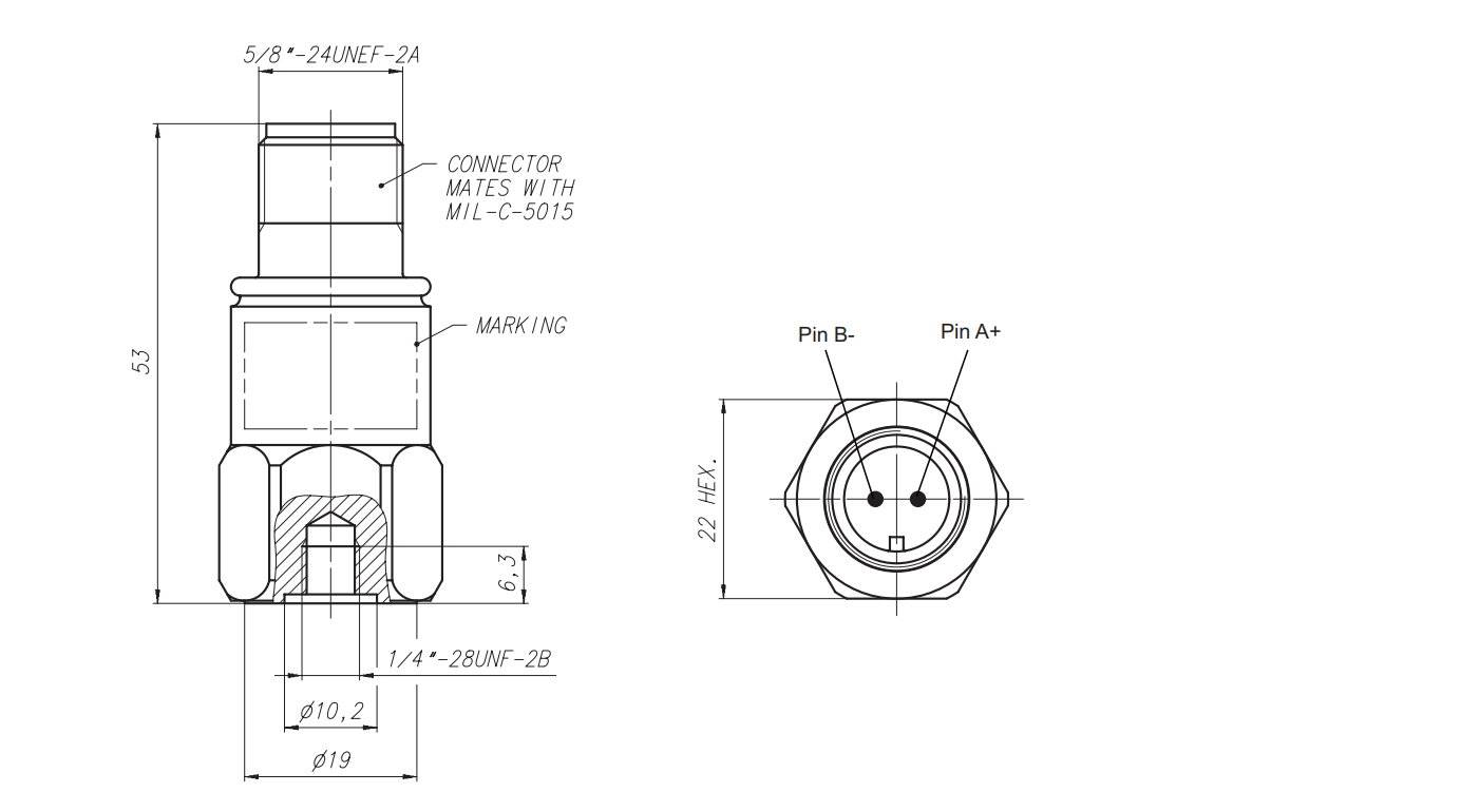 Vibro-Meter CE680 M511 444-680-000-511 Piezoelectric Accelerometer