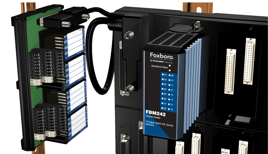 Foxboro FBM242 P0916TA Externally Sourced, Discrete Output Module