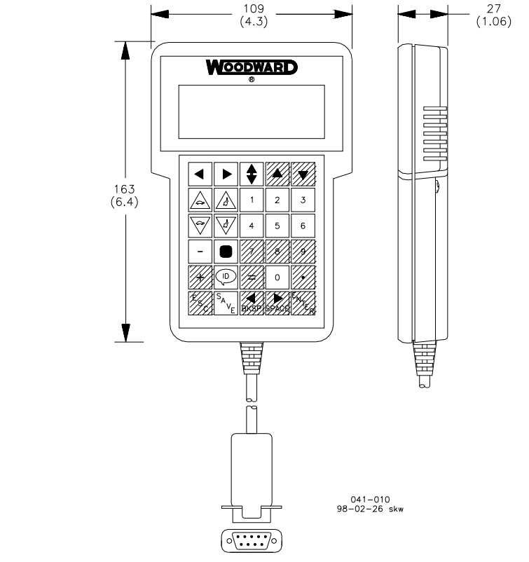 Woodward 9907-205 Hand Held Programme