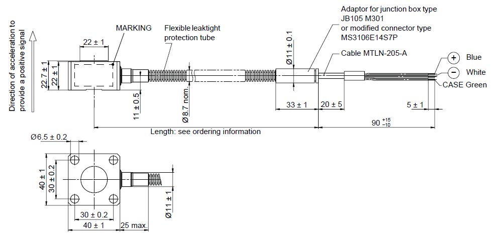 CA202 144-202-000-203 Piezoelectric Accelerometer Vibro-Meter CA202 144-202-000-203 Piezoelectric Accelerometer