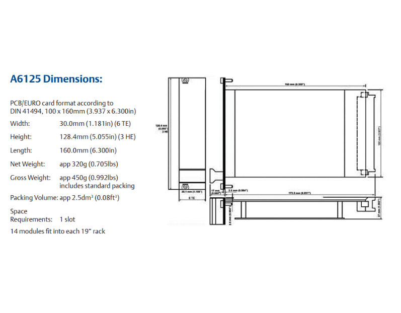 Emerson A6125 Case Piezoelectric Vibration Monitor