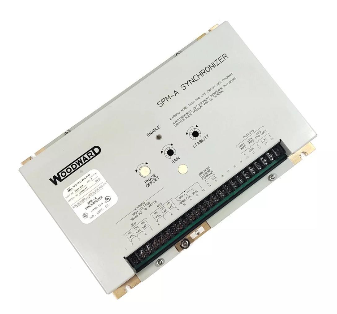 Woodward 9907-028 SPM-A Speed and Phase Matching Synchronizer