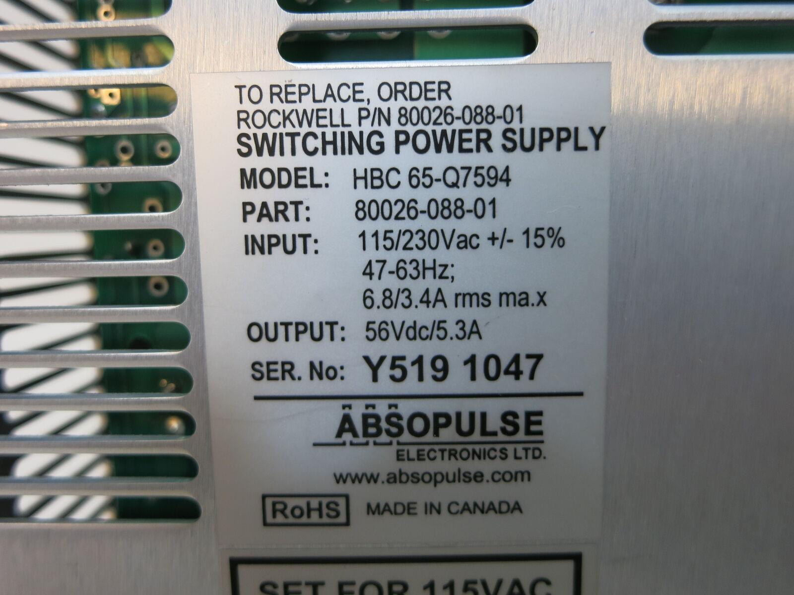 Allen-Bradley 80026-088-01 AC/DC Power Supply
