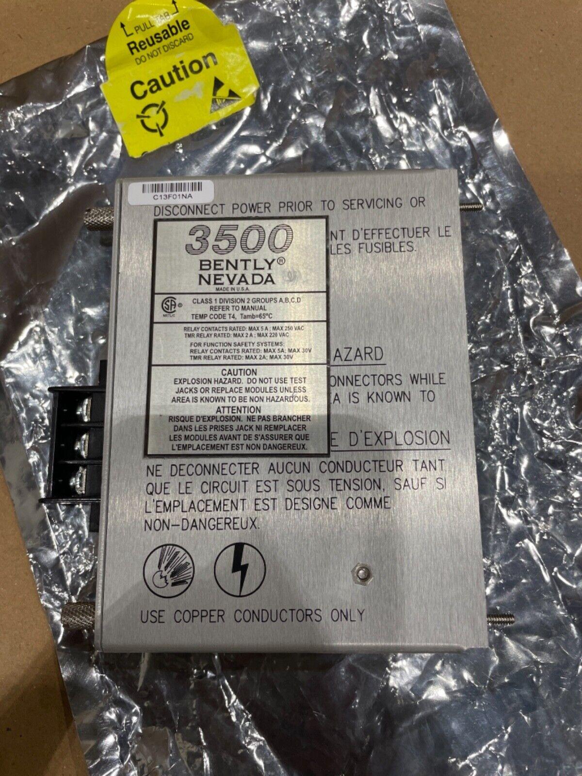 Bently Nevada 125840-01 3500/15 Power Supply I/O Module PLC Module