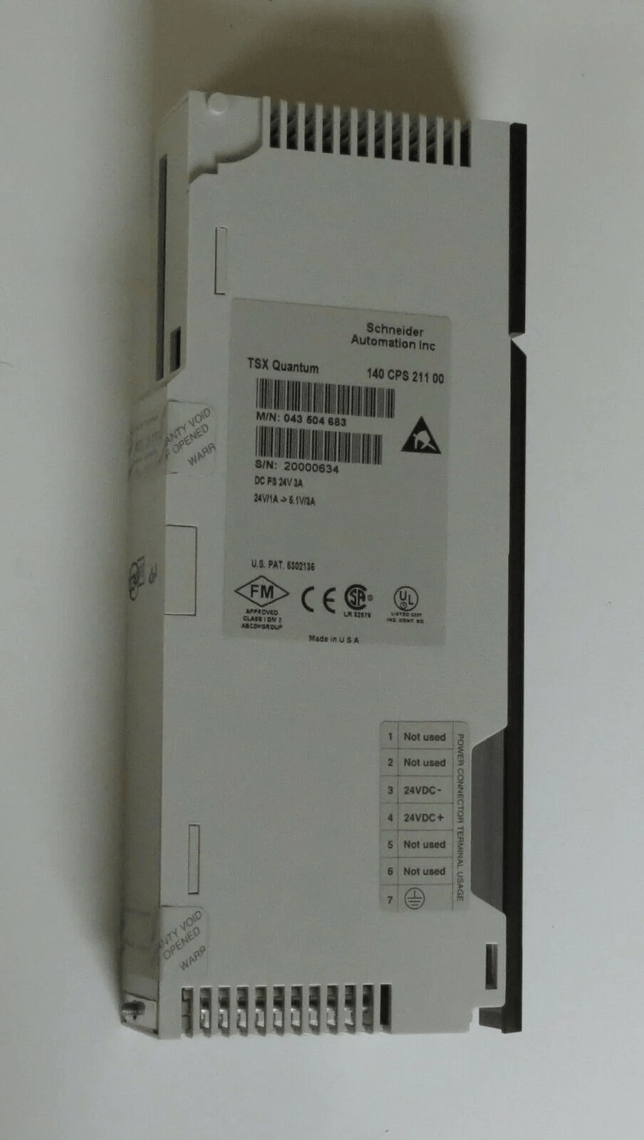 Schneider Electric 140CPS21100 TSX Quantum PLC Module