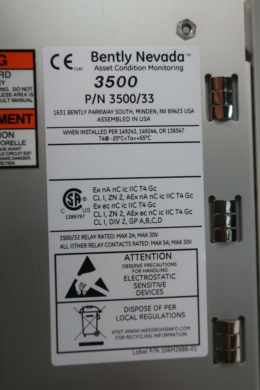 Bently Nevada 149986-01 3500/33 16-Channel Relay Module