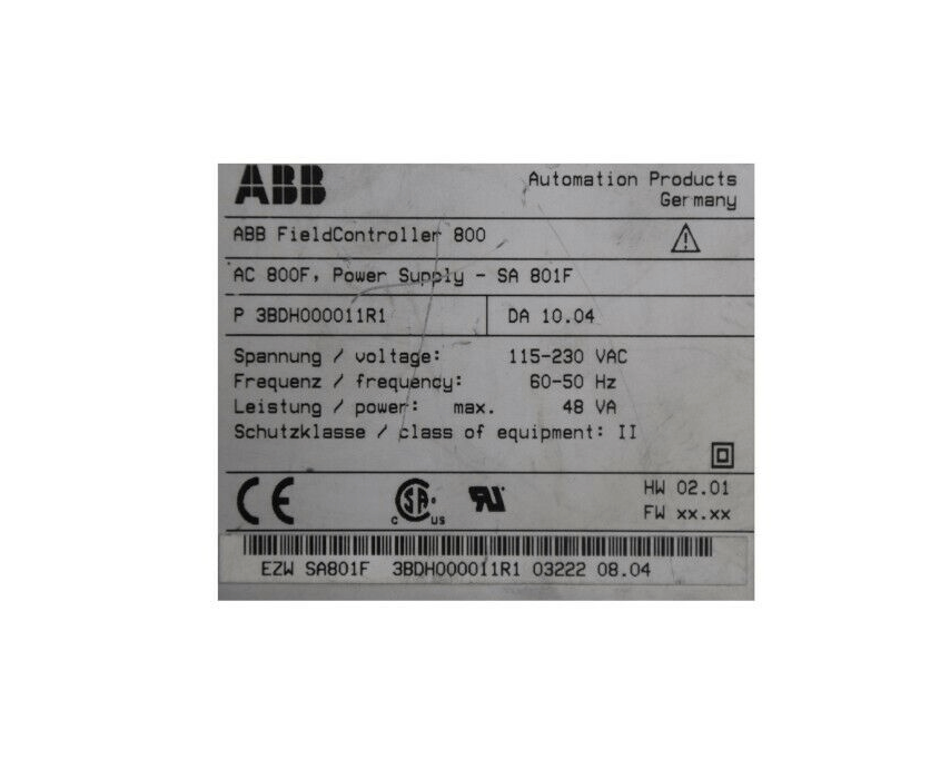 ABB SA801F 3BDH000011-REF POWER SUPPLY