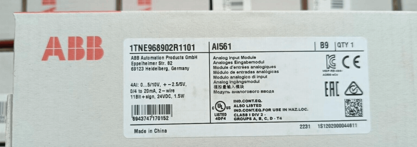 ABB AI561 Analog Input Module